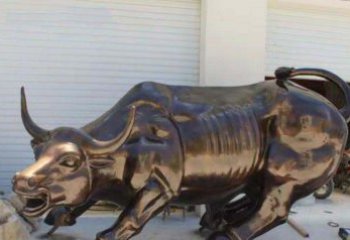 东营广场华尔街铜牛动物铜雕-优质的动物铜雕定制