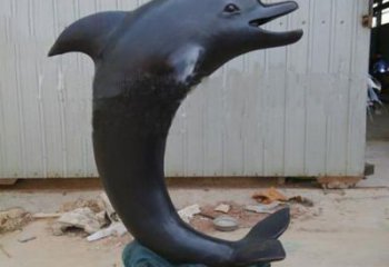 东营一群海豚成就美丽的海洋动物喷泉铜雕塑