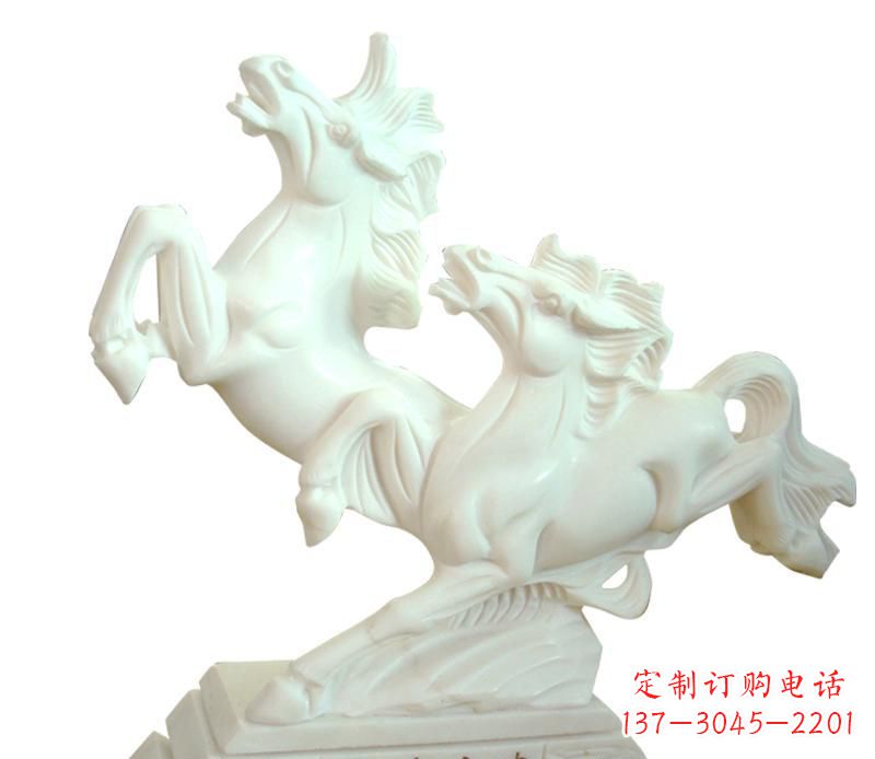 东营汉白玉动物飞马雕塑