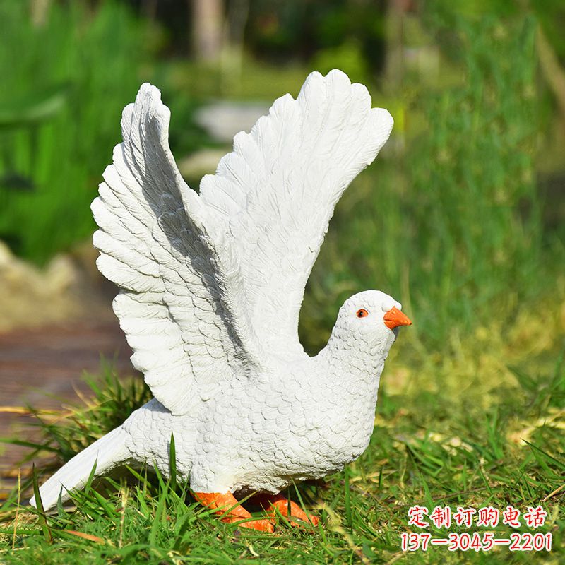 东营传递和平的记忆,赠送给世界的和平鸽雕塑