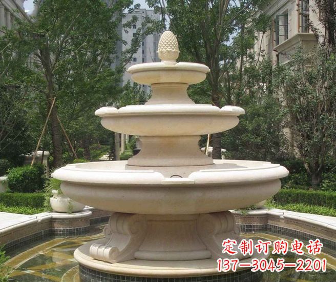 东营户外多层喷泉石雕 (3)