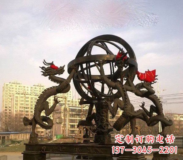 东营浑天仪铜雕:以精湛的手工雕刻出活生生的精美作品