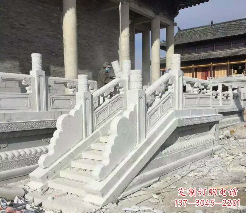 东营景区大理石栏板石雕 (11)