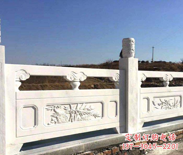 东营泰安中领雕塑汉白玉石浮雕栏板