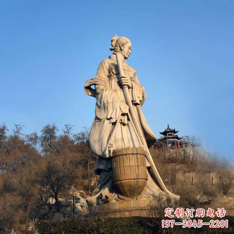 东营景区景点历史名人古代著名美女文姜大型景观雕塑