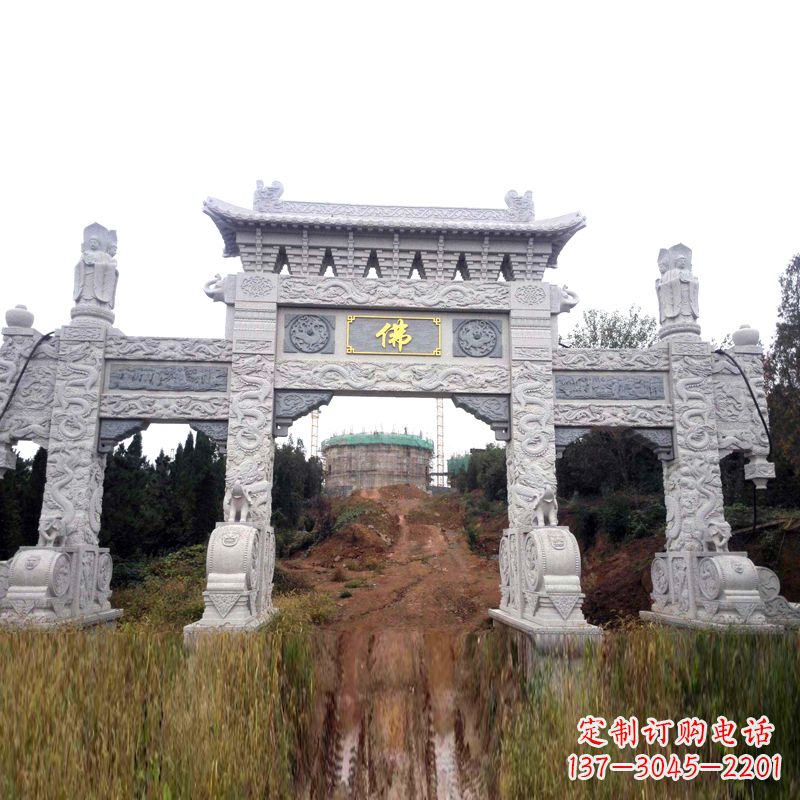东营景区入口石牌坊雕塑，为您塑造独一无二的精美雕塑