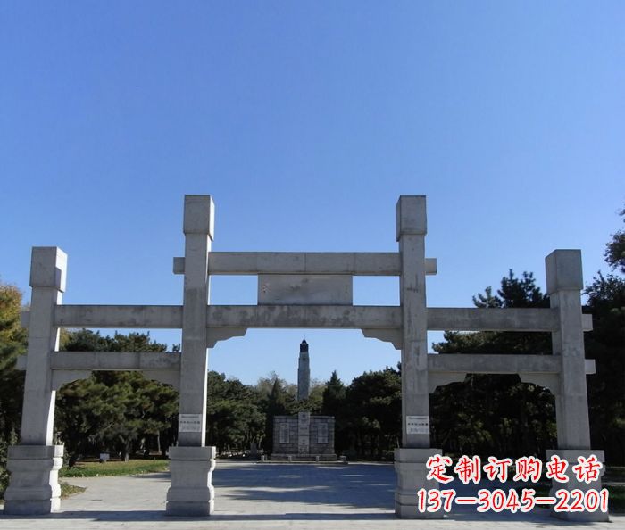 东营中领雕塑石雕牌坊定制