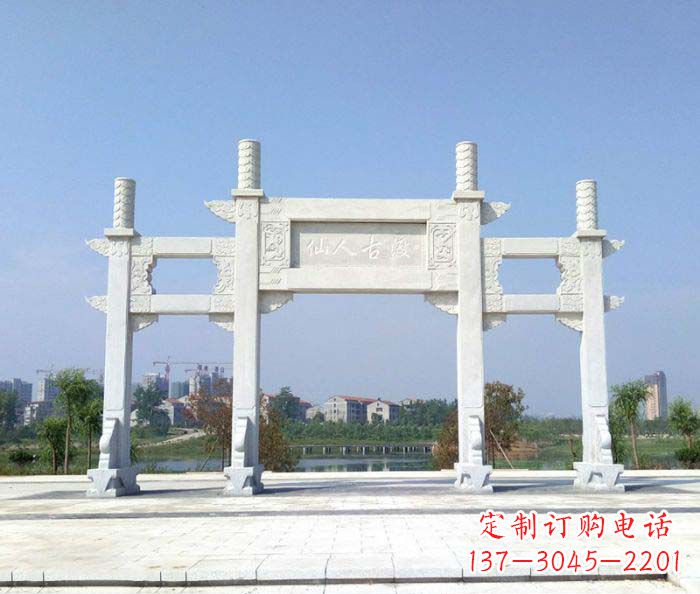 东营精美牌楼石雕,给你传统文化的享受