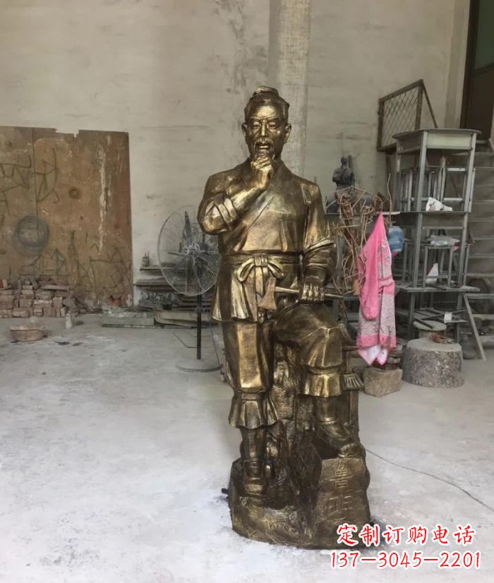 东营鲁班古代名人铜雕