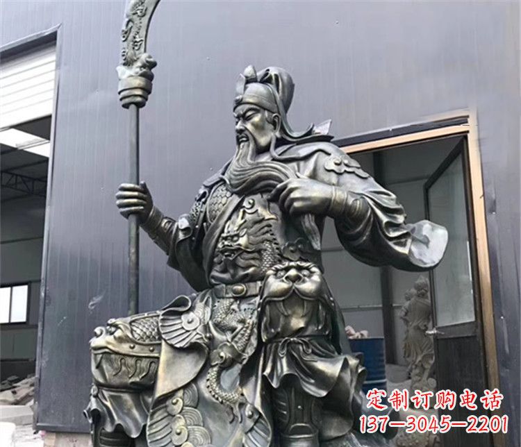 东营拿刀的武财神关公铜雕