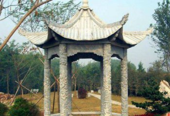 东营打造精美的花岗岩庭院石凉亭雕塑