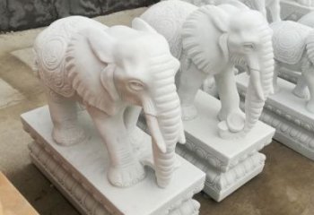 东营增添吉祥气息的玉质大象雕塑