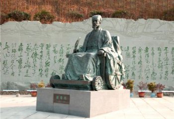 东营享誉世界的诸葛亮铜雕景观雕塑