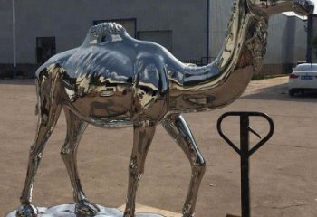 东营镜面不锈钢骆驼雕塑生动又独特