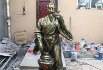 东营传承酒文化，杜康雕塑流传永恒