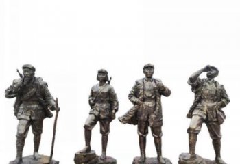 东营专注制作抗战红军青铜雕塑