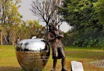 东营中领雕塑定制牛顿公园雕塑