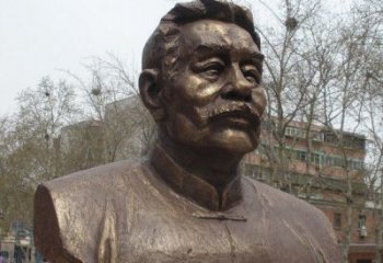 东营鲁迅头像校园名人铜雕，传承文化，缔造经典
