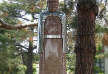 东营纪念伟大的名人：路易斯·巴斯德抽象雕像