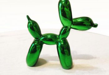 东营绿色气球狗雕塑——精美设计，助您实现室内梦想装饰