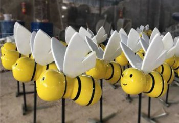 东营动感蜜蜂雕塑，营造精致的都市公园