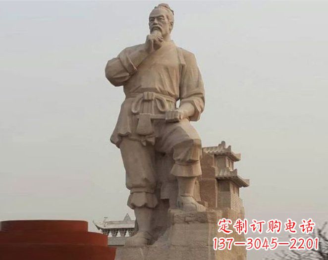 东营重拾古代风采，中领雕塑打造高贵的鲁班雕塑