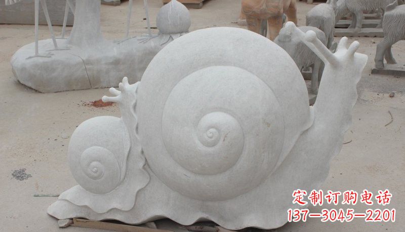 东营石雕蜗牛