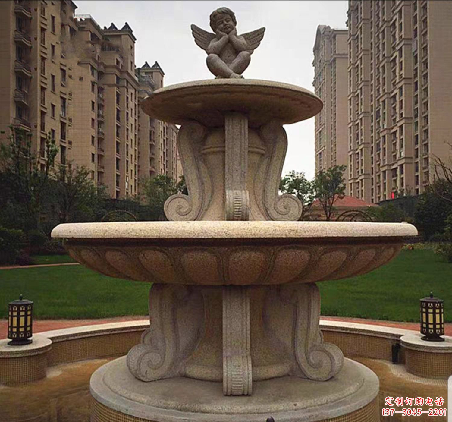 东营石雕鱼喷泉