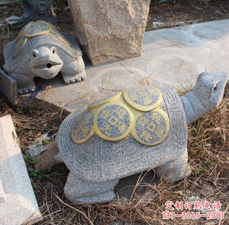 东营水池乌龟石雕