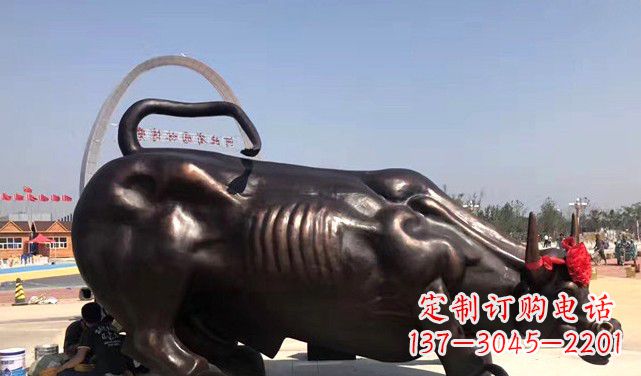 东营水牛铜雕