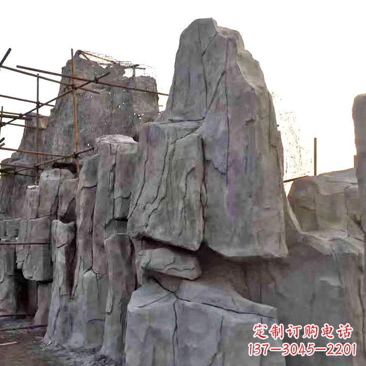 东营水泥塑石假山雕塑