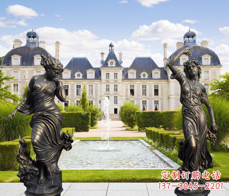 东营四季女神别墅景观铜雕塑