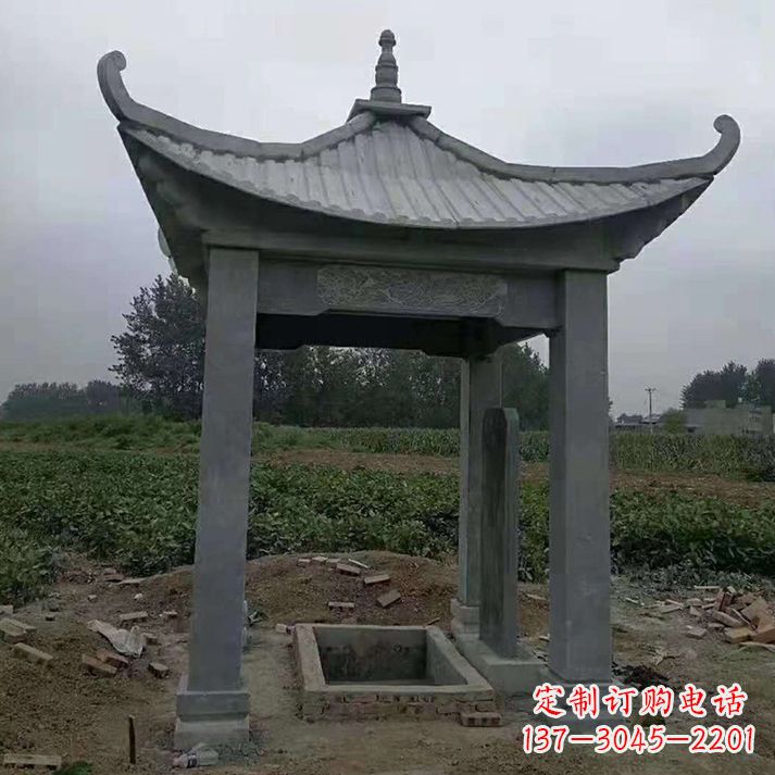 东营四角庭院石凉亭
