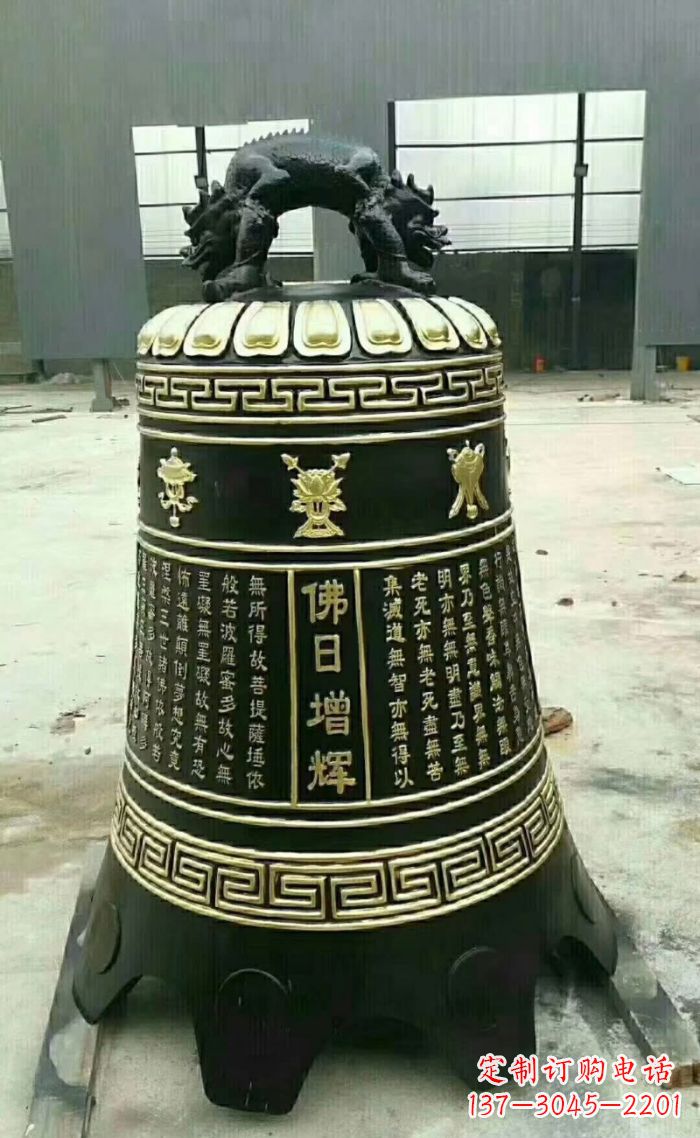 东营寺庙铜钟雕塑 (6)