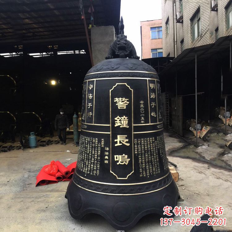 东营寺庙铜钟雕塑
