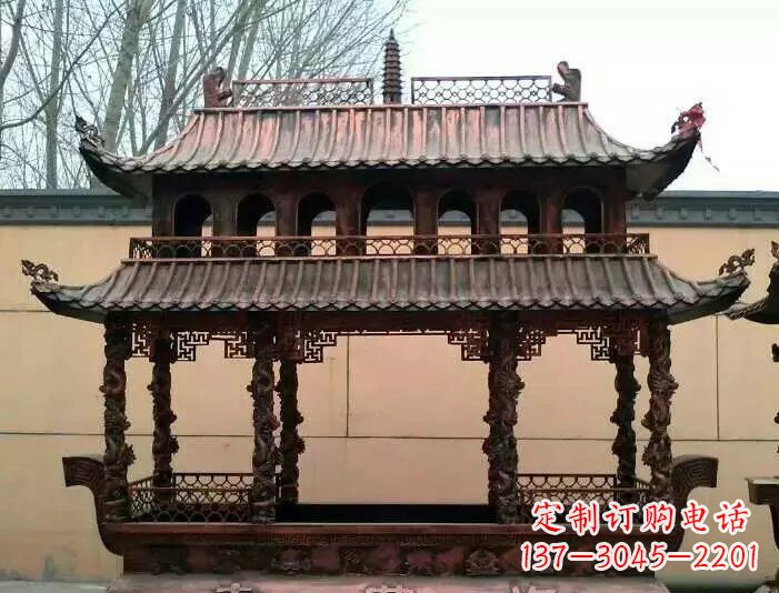 东营寺庙香炉铜雕 (3)