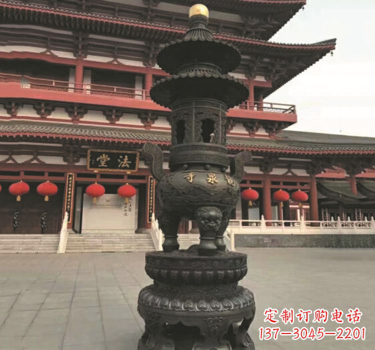 东营寺庙香炉铜雕222