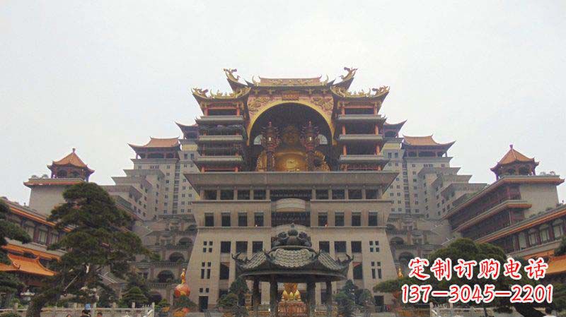 东营寺庙圆香炉铜雕