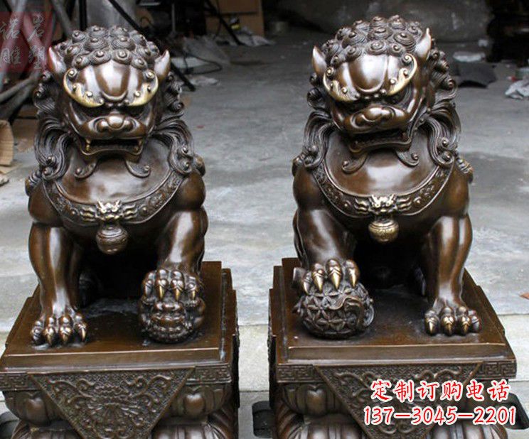 东营天安门铜狮子