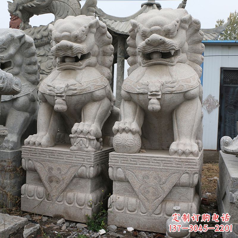 东营天安门狮子石雕塑
