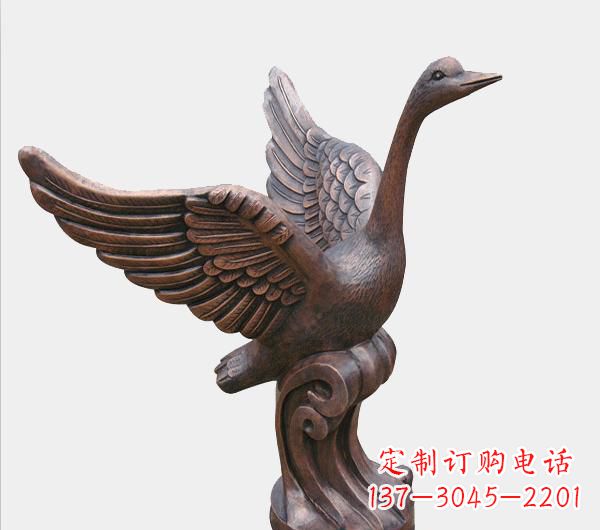 东营天鹅锻铜雕塑