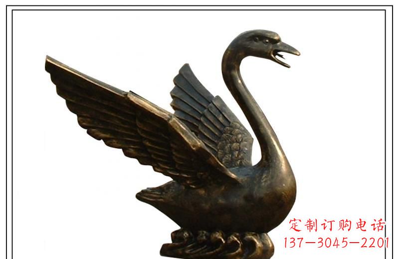 东营天鹅喷泉铜雕