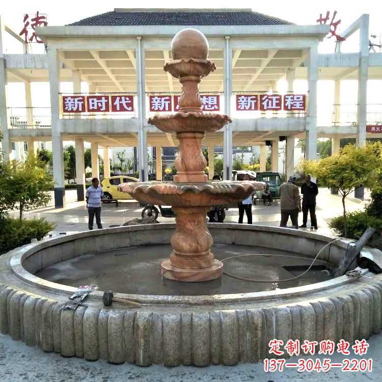 东营天使喷泉石雕