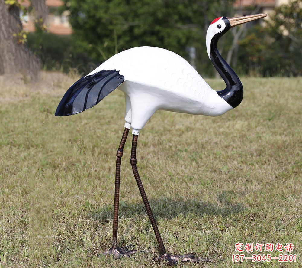 东营庭院仙鹤雕塑