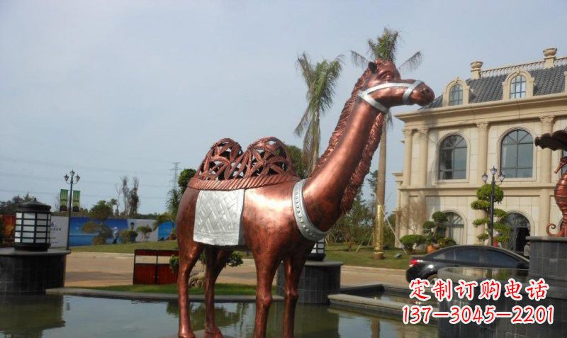 东营铜雕抽象骆驼