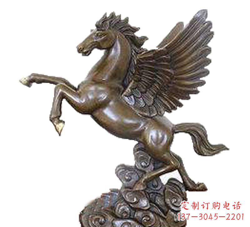 东营铜雕飞黄腾达飞马