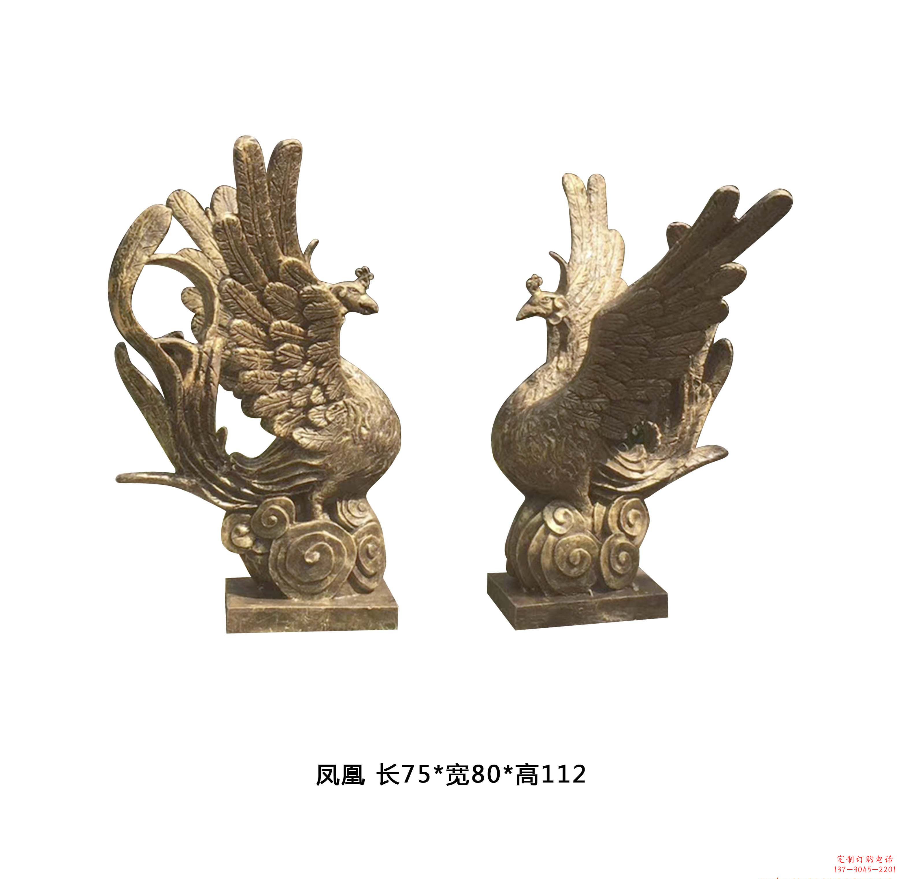 东营铜雕凤凰雕塑