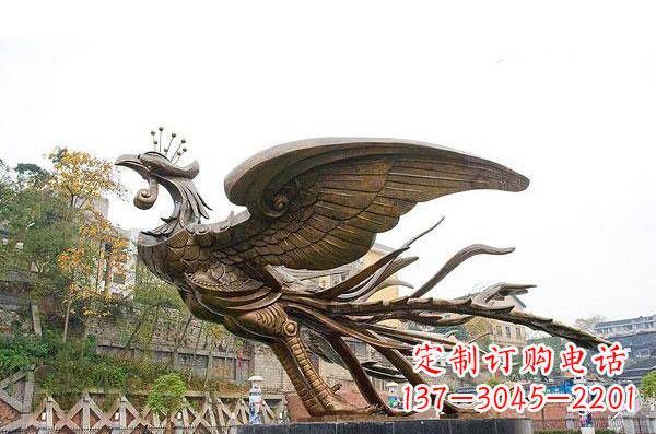 东营铜雕凤凰