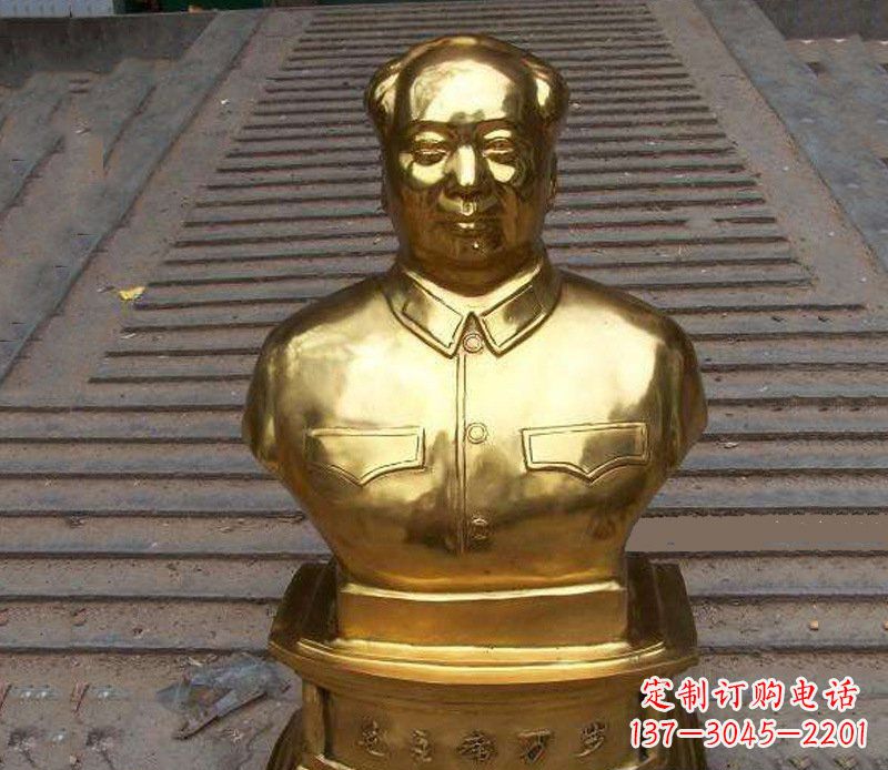 东营铜雕广场伟人雕塑摆件