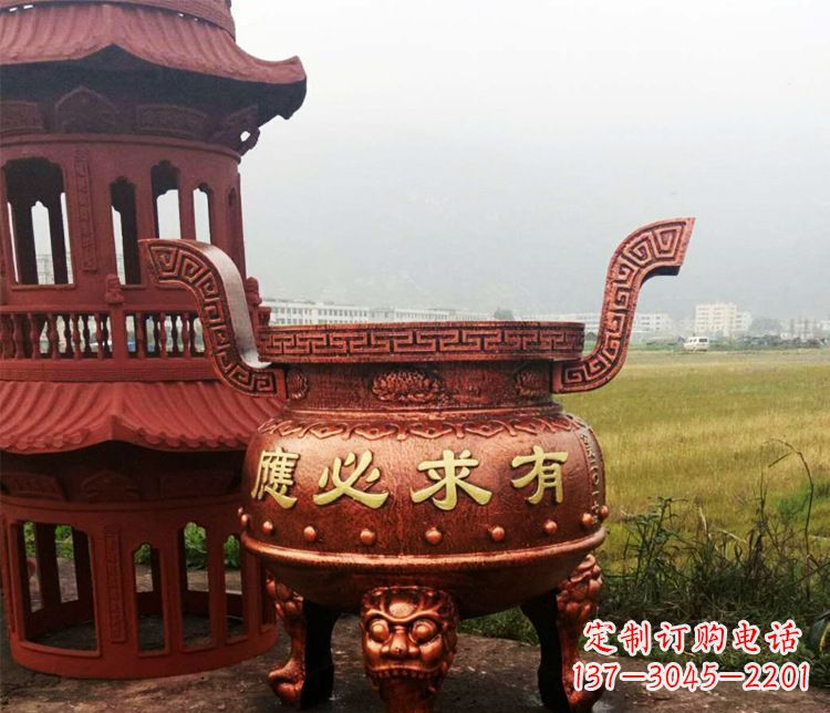 东营铜雕景观香炉